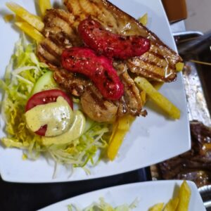 Parrilla de Cerdo con Chorizo